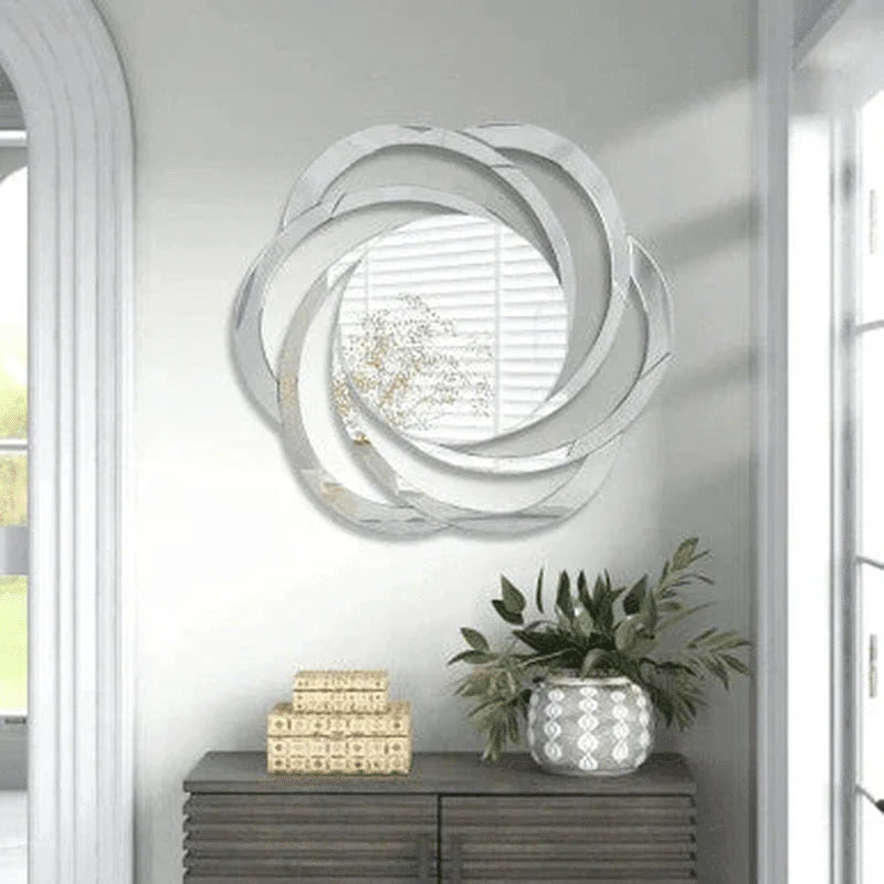 The Aura Swirl Contemporary Wall Mirror
